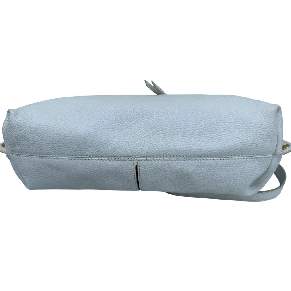 Hammitt Mr. G Large White Pebbled Leather Bag Gold Rivets Red Interior Rare - Picture 8 of 16